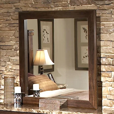 Warm Brown Landscape Dresser Mirror